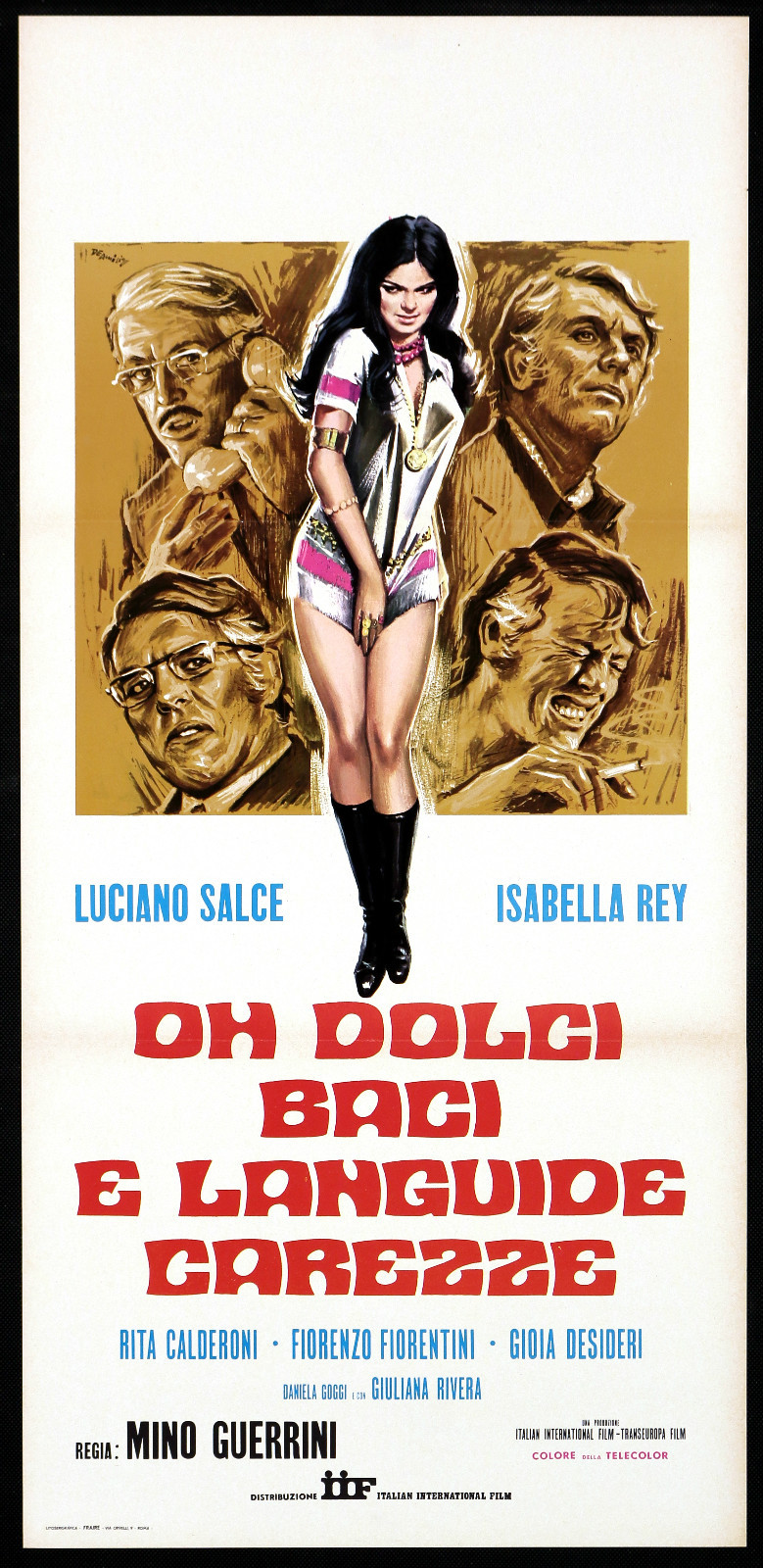 Locandina originale film Oh dolci baci e languide carezze (1970) - Regia di Mino Guerrini