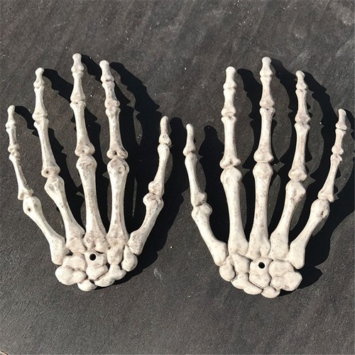Halloween Kunststoff Geist Skelett Hand Knochen Handwerk Dekor Party 1 Paar - Bild 4 von 6