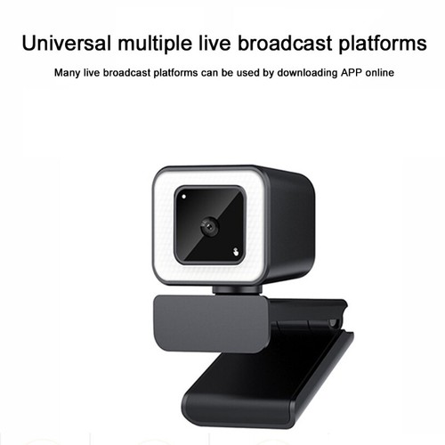 2K Live Streaming Free Drive Webcam USB Advanced Autofocus Web with Fill Light - Photo 3/8