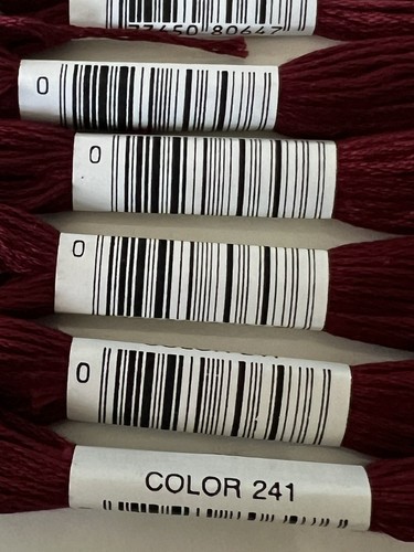 J.& P Coats Embroidery floss -Color 241 Harvard Beet Lot Of 7 New - Picture 4 of 4