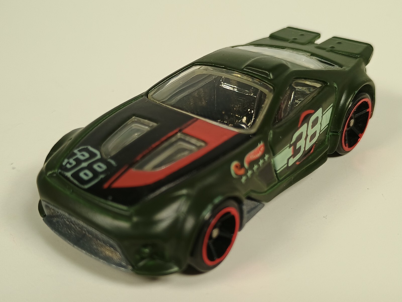 Scorcher Hot Wheels 2012 Track Stars #66 Dark Olive Green OH5 Rims 1:64 Loose