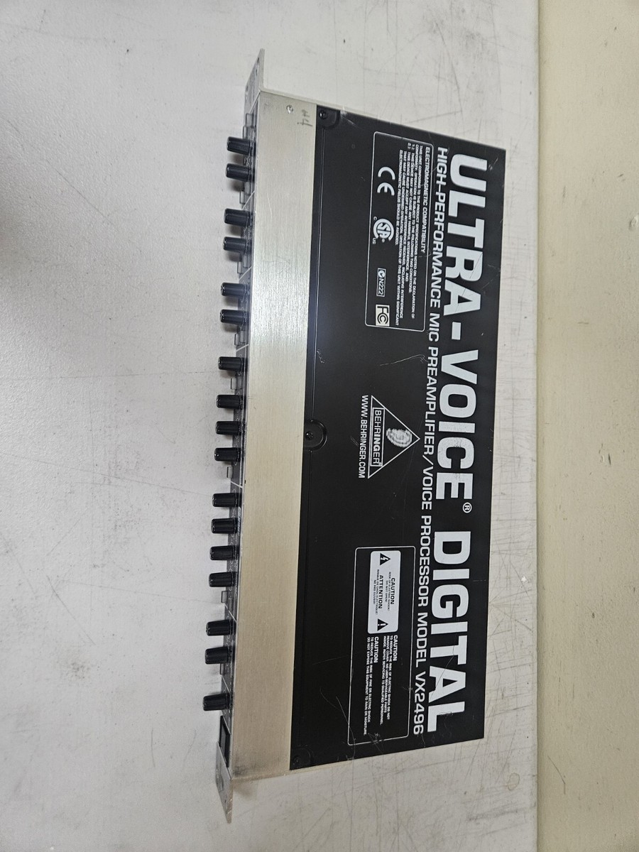 BEHRINGER VX2496 ULTRA VOICE DIGITAL PROCESSOR 24 BIT PARTS OR