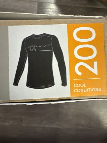 Icebreaker Bodyfit Merino Wool Crew Graphic Base Layer L/S Shirt Men’s XXL - Picture 2 of 4