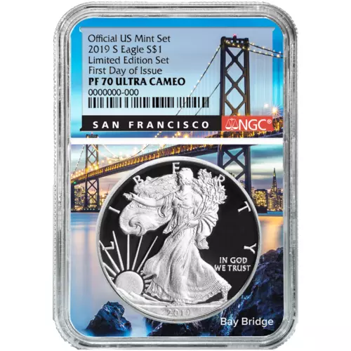 2019-S Limited Edition Proof Set $1 American Silver Eagle NGC PF70UC FDI San ...