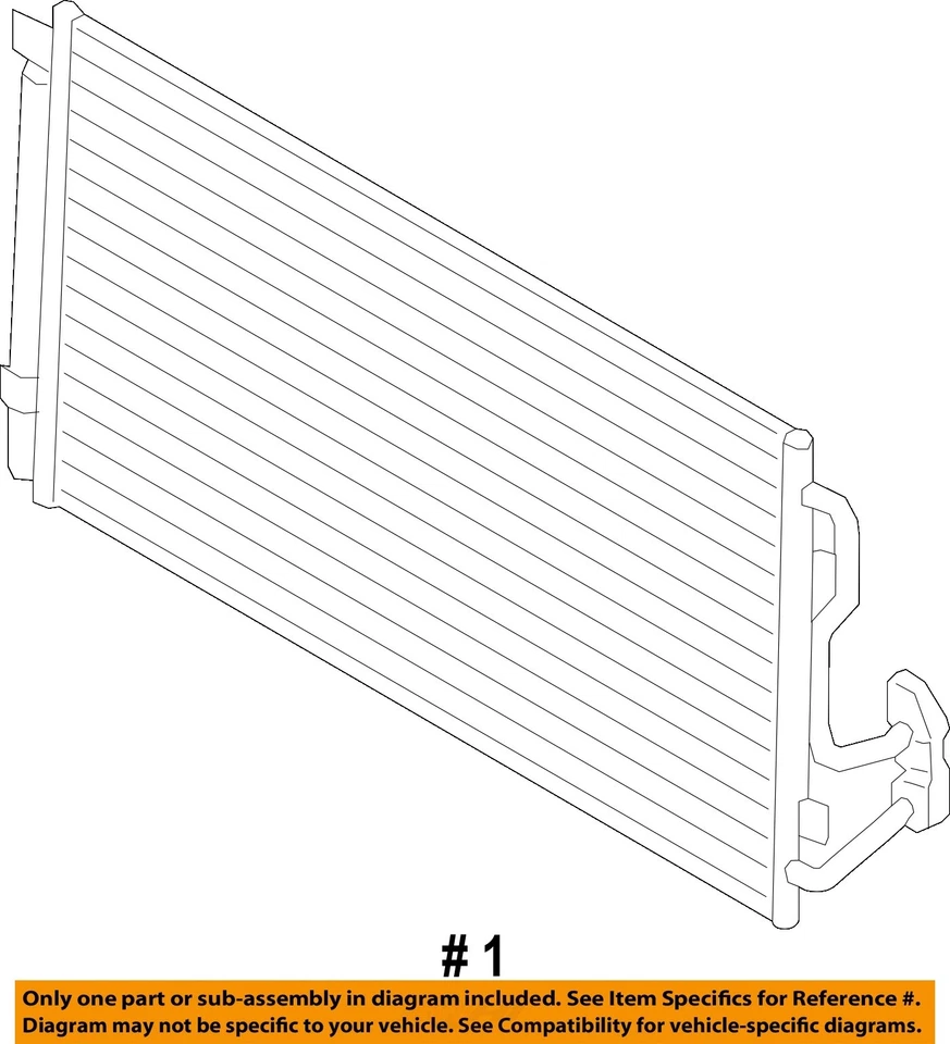 Condensador de aire acondicionado GT 2,0 L Turbo AWD 70816661 OEM 2014 2015 2016 BMW 328I GT Foto 4 de 4