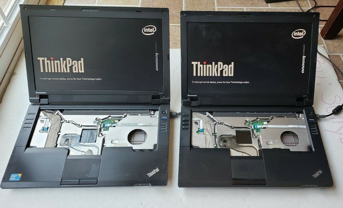 Lot of 2 Lenovo ThinkPad L412 Intel Core i3 0GB HDD 1GB RAM
