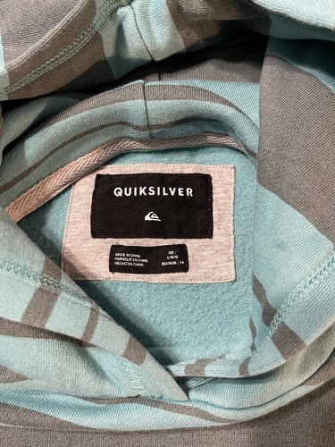 QUIKSILVER Youth Pullover Hoodie - SIZE: YOUTH LARGE  - Blue - SURF - QUIKSILVER - Picture 3 of 10