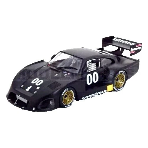 Autos de carrera diecast negro Porsche 1:18