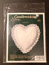 Needle Magic Candlewicking Victorian Floral Heart # 311 Pin Cushion Sachet 