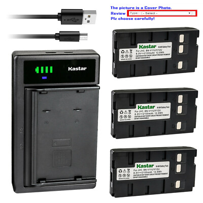 Kastar Battery USB Charger for JVC GR-AX2 GR-AX2U GR-AX200 GR-AX200U GR-AX201U
