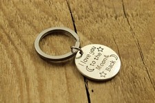 Love You To The Moon and Back Keyring Keychain Stocking Filler Accessory Gift