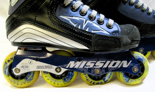 Mission RL Men's Inline Roller Hockey Skates Size US 5D HI-LO Rail Labeda Wheels - Picture 3 of 8