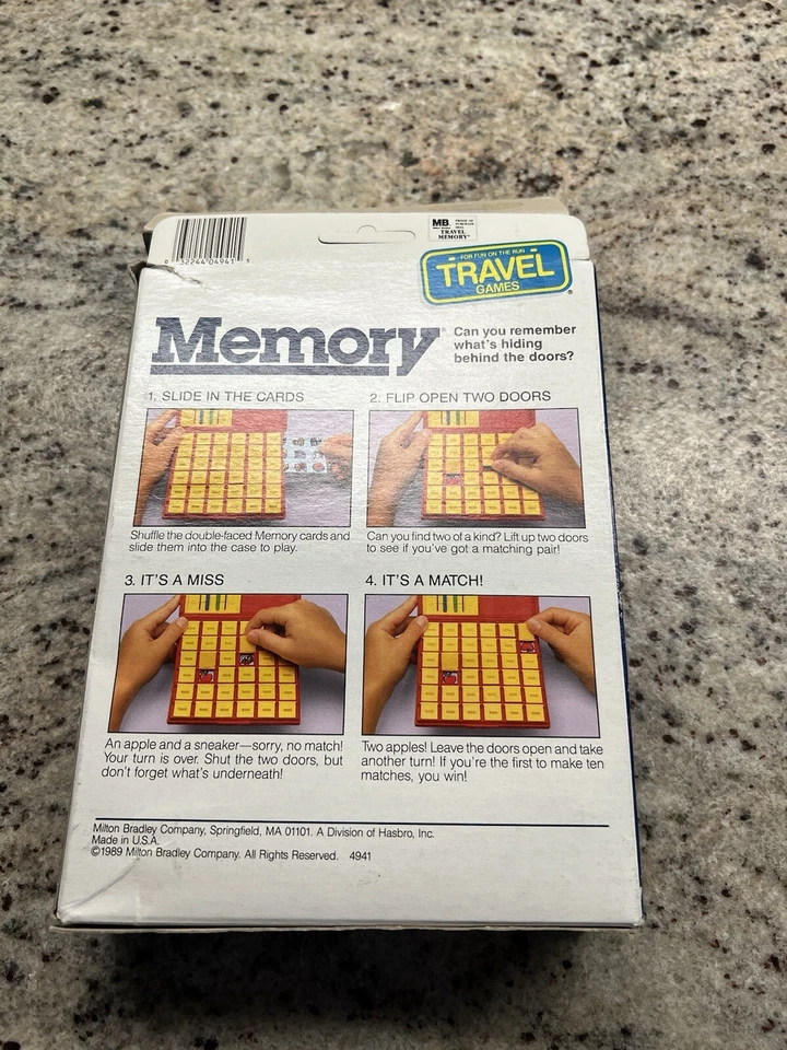 Vtg 1988 Travel Memory Classic Picture Matching Milton Bradley - NEW Open Box - Image 2 of 4