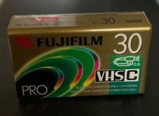 FUJIFILM VHSC VHS C 30 Camcorder Film - NEW/SEALED