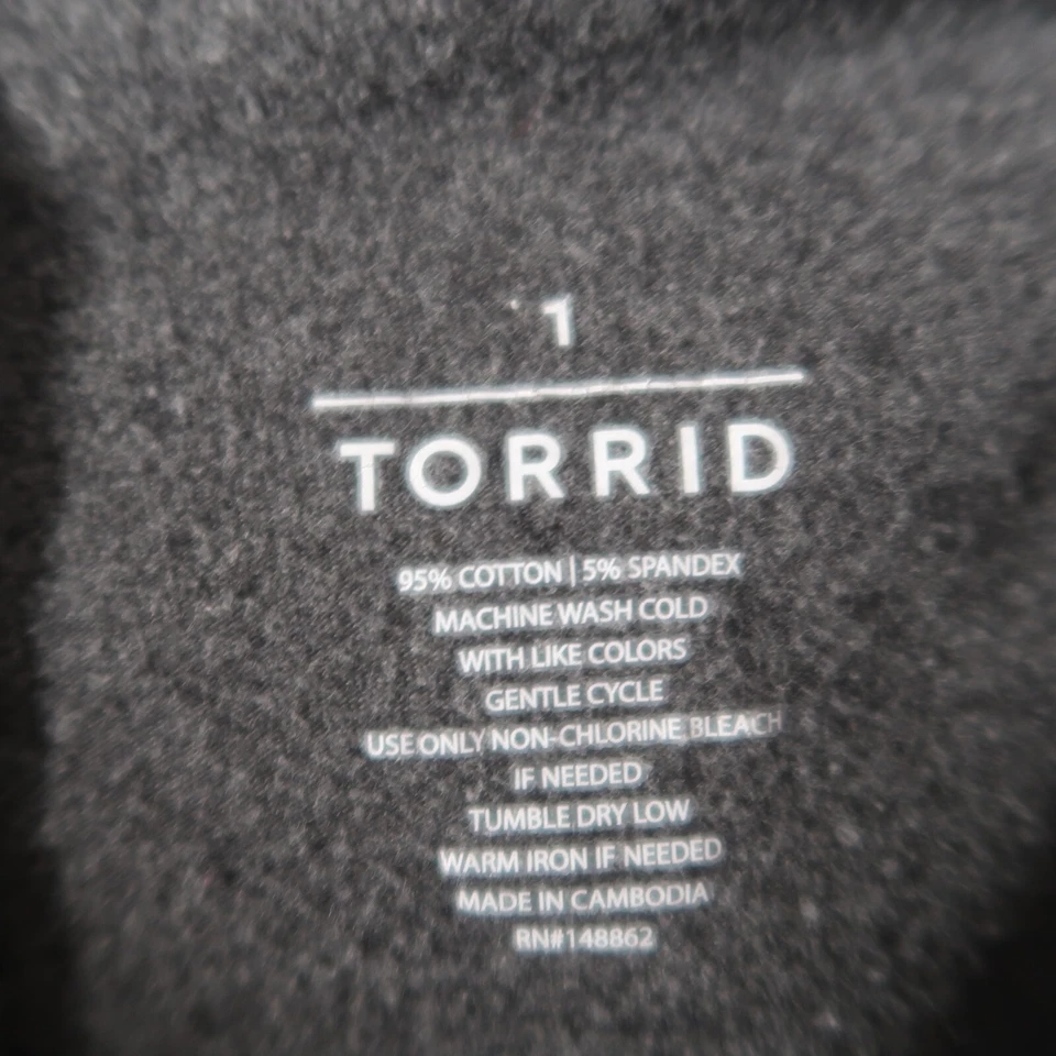 Leggings tórridos para mujer 1 gris recorte elástico cintura tiro medio gimnasio entrenamiento Foto 3 de 4