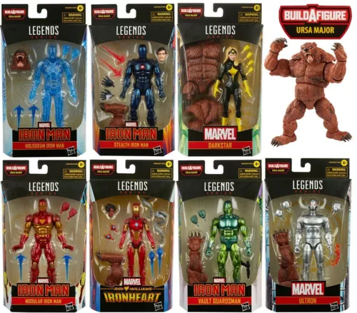 Juego de 7 figuras de acción Hasbro 2021 Marvel Comic Legends URSA MAJOR BAF escala 6"