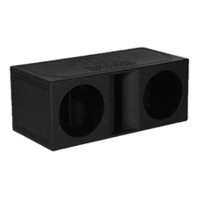 QPOWER QBOMB DUAL 12″ 12 INCH HORN-PORTED EMPTY SUB WOOFER ENCLOSURE BOX