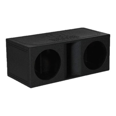 QPOWER QBOMB DUAL 12  12 INCH HORN-PORTED EMPTY SUB WOOFER ENCLOSURE BOX