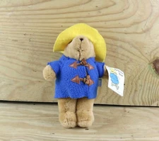 Paddington Bear 9" Plush Yellow Hat Blue Coat Hang Tag Eden Toys Teddy Bear