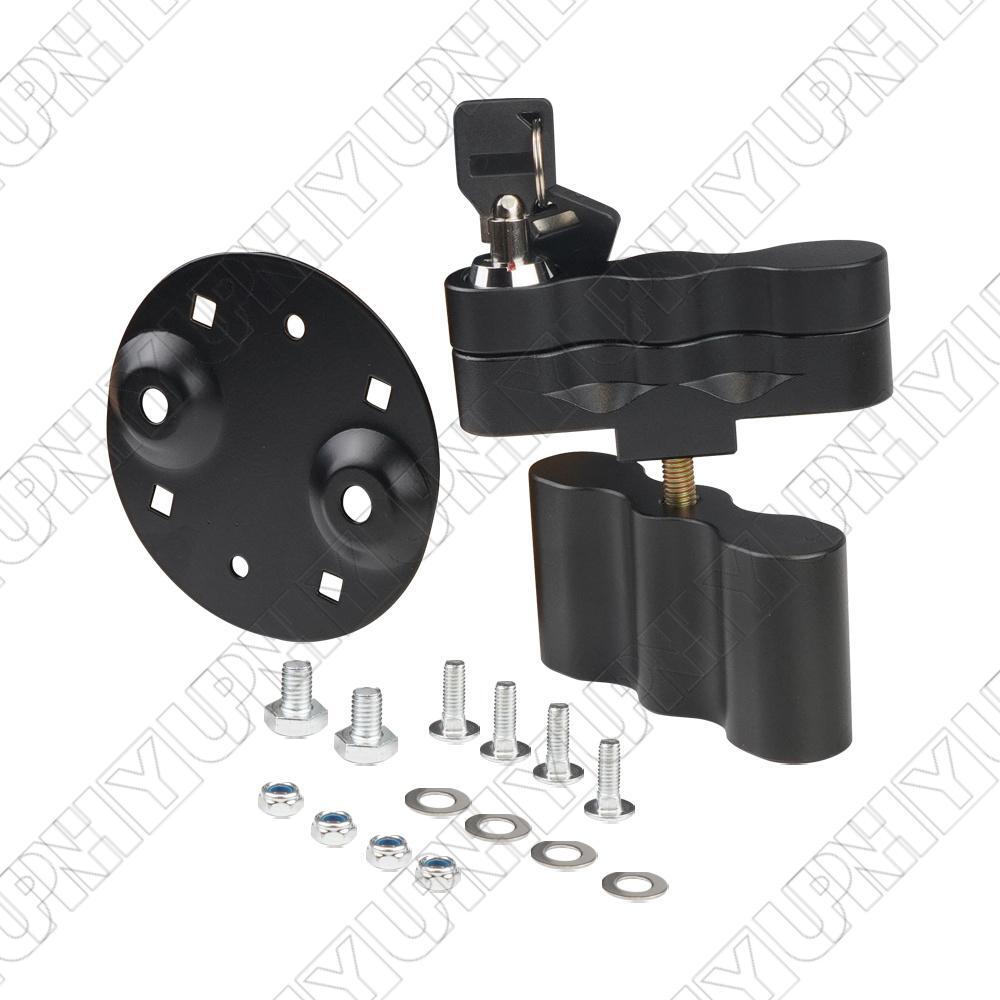 1 x Black Mount Lock with Keys Locking Pack Mount Fit For Roto-paX