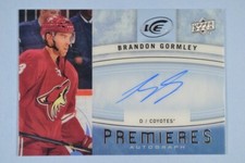 Brandon Gormley AU 2014-15 Upper Deck Ice Ice Premieres Autographs #IPA-BG