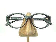 Vintage Diane Capt DC11 Black Oval Cat Eye Eyeglasses Sunglasses Frames France