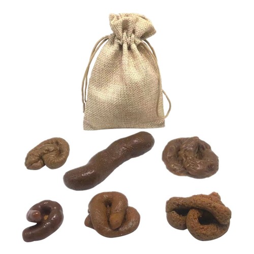 1 Juego de Juguete de Caca de Imitación Accesorios Decorativos para Caca Broma Juguete (Chocolate)