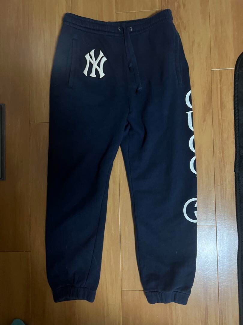 Gucci x MLB NY Yankees Logo Sweat Pants Navy Size XS . | eBay Gucci x MLB NY Yankees Logo Sweat Pants Navy Size XS . | eBay