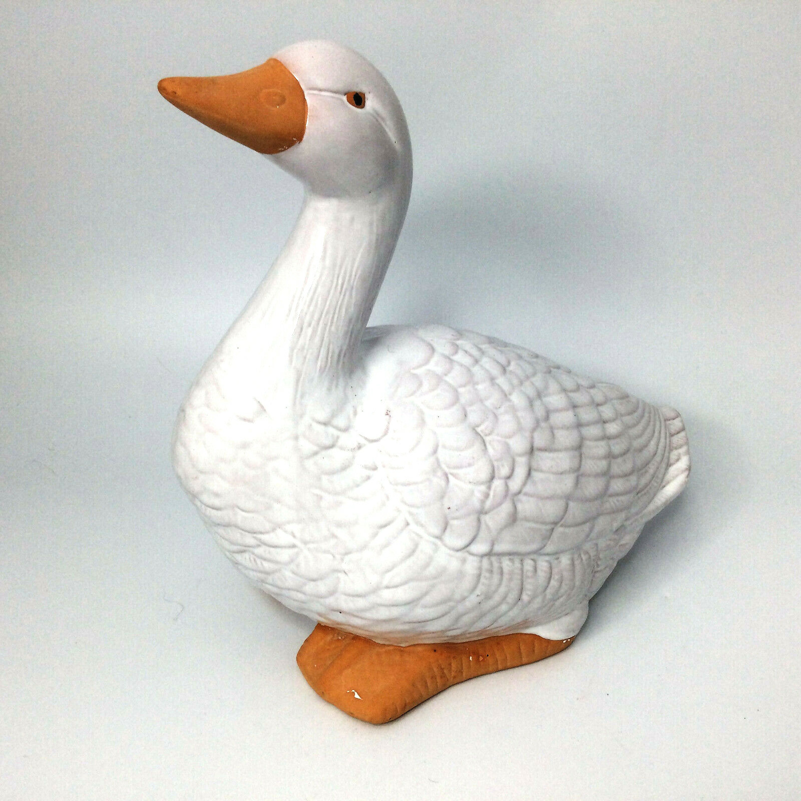 Ceramic Duck Figurine Anco White Looking Up Vintage Country Decor 9