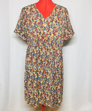 Pretty Garden Women’s Size L Multicolor Floral Cottage Summer Boho Dress