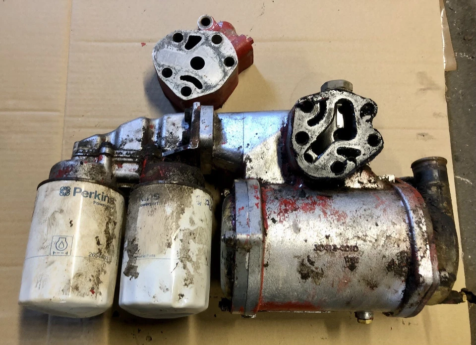 Perkins 6.354.4 Turbo Motor Wärmetauscher Ölkühler MF Traktor Hanomag Radlader - Bild 2 von 2