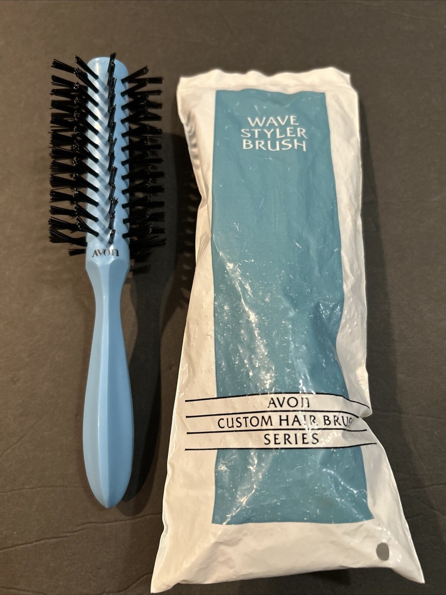 Vintage Avon Wave Styler Hair Brush Blue 1991 New In Original