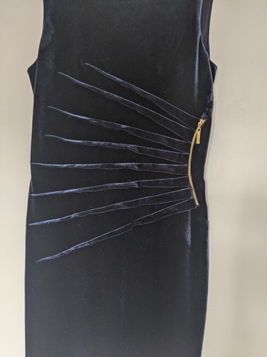 Women's Midi Dress UK 8 Navy Polyester Spandex Bodycon Ivanka Trump Dress - Picture 6 of 12