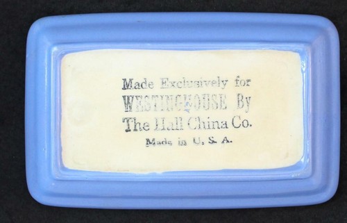 Plato de mantequilla Hall WESTINGHOUSE AZUL DELPHINIUM EXCELENTE ESTADO - Imagen 5 de 5