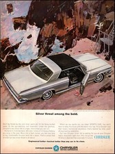 1964 Classic Muscle Car Ad 64 Chrysler Silver 300 Ltd Edition Rare 020225 1964 Classic Muscle Car Ad 64 Chrysler Silver 300 Ltd Edition Rare 020225