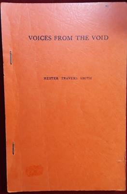 VOICES FROM THE VOID By Hester Travers Smith UNDATED PAPERBACK 1919 REPRINT, VG