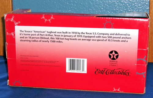 2002 ERTL TEXACO THE AMERICAN Tugboat Bank 3rd In A Series Die-Cast New/Sealed - Picture 5 of 5