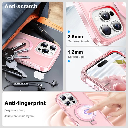For iPhone 16 15 14 13 Pro Max Plus Magsafe Magnetic Case Full Body Phone Cover - Picture 35 of 42