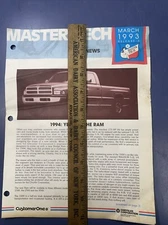 Chrysler Mastertech March 1993 Tech News 1994 The Year Of The Ram