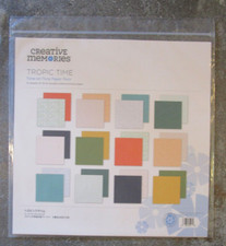 Creative Memories TROPIC TIME Tone-on-Tone Paper Pack 12 sheets 2023 NEW