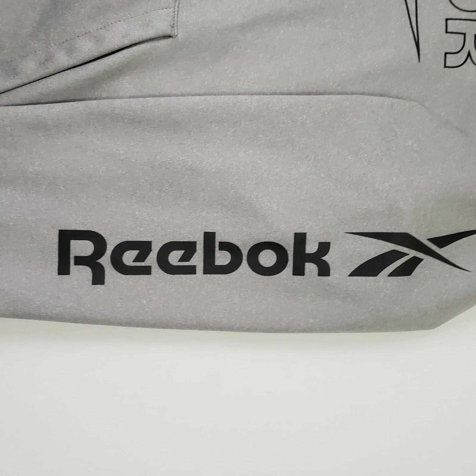 VETEMENTS Reebok maglione argento donna felpa con cappuccio taglia large