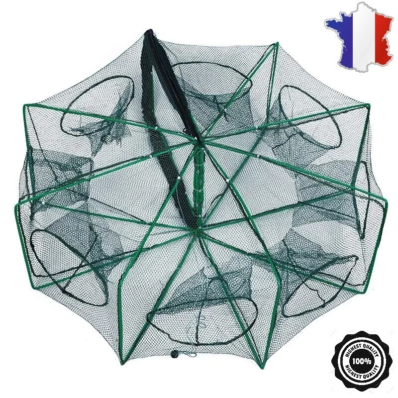 Filet De Pèche Pliable hexagonales piège à écrevisses automatique réseau appâts
