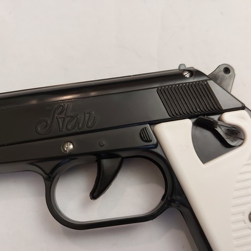 Pistola pistola plastica KDN Cecoslovacchia giocattolo vintage anni 70 + scatola - Foto 12 di 22