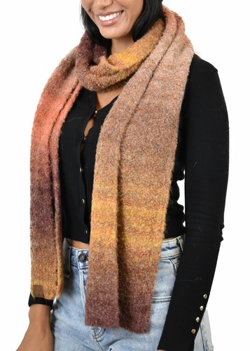 Sciarpa extra lunga C.C unisex ecologica filato riciclato misto lana avvolgente - Foto 56 di 64