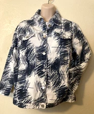 FDJ French Dressing Jean Jacket 3/4 Sleeve Size M