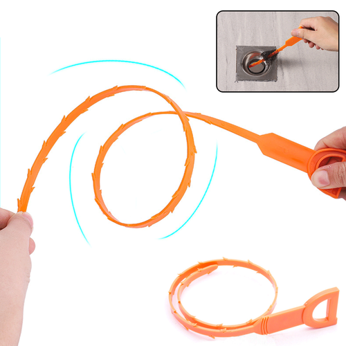 2/10x Bathroom Sink Drain Cleaner Unblocker Hair Remover Shower Snake Clog Tool - Picture 4 of 26