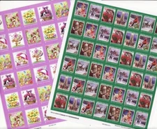 2022 ALA National Design U.S Christmas Seals & U.S Spring Seals Sheet Collection