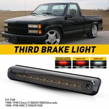 FOR GMC CHEVY K1500 C1500 1988-1998 THIRD 3RD TAIL BRAKE LIGHT CARGO LAMP SMOKED