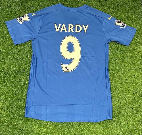 CAMISETA RETRO LOCAL LEICESTER CITY CAMPEONES DE LA LIGA DE LA PREMIER 2015/16 VARDY 9 - Imagen 3 de 3