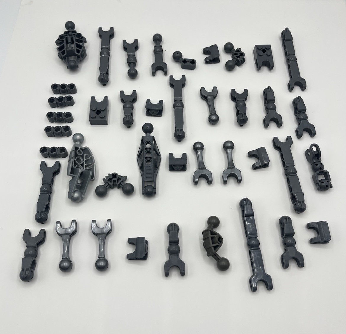 40pc Mixed Lot Gray Lego Bionicle Technic Hero Factory Body Ball